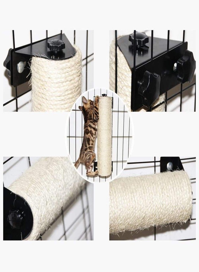 ZFBIRD Cat Scratching Post Cage Mounted Cat Scratcher Space-Saving Sisal Scratch Post for Cat Grinding Claws Scratching and Climbing - Image 5